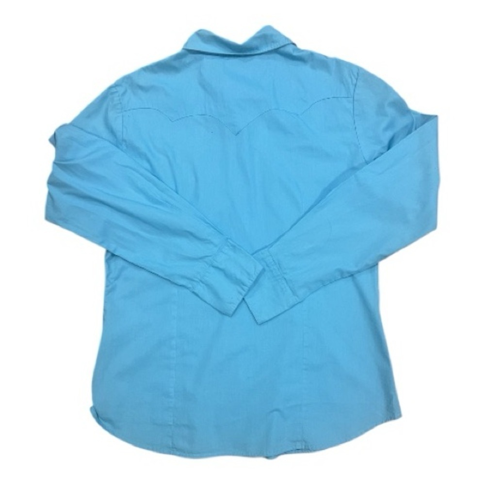Roper Wear the West Blue/Teal Button Down Size L Blouse Women NWOT - Picture 3 of 7